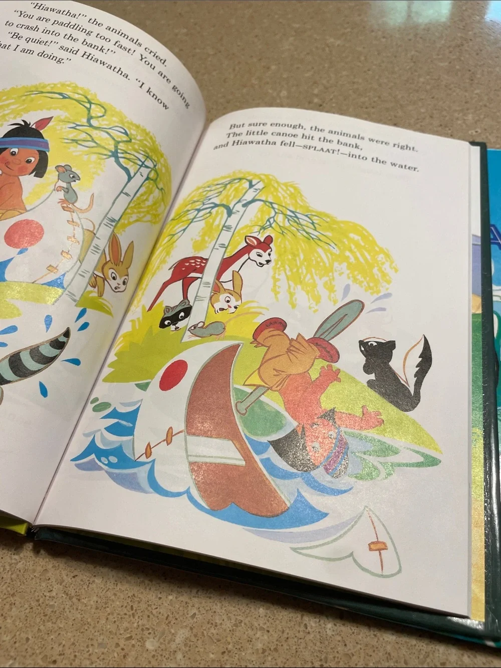 Disney Little Hiawatha Kids Book - Blue Cover